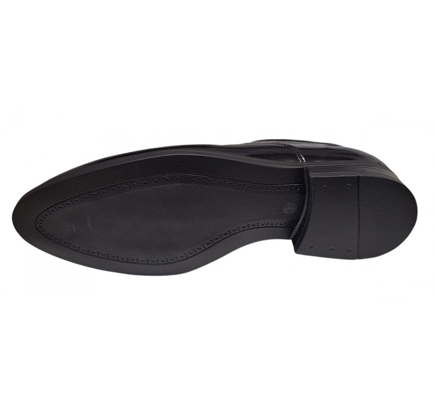 Pantofi eleganti barbati piele naturala Enzo Negru LAC 824