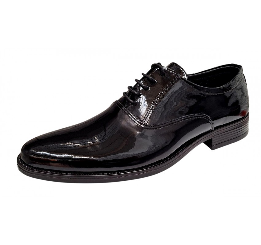 Pantofi eleganti barbati piele naturala Enzo Negru LAC 824