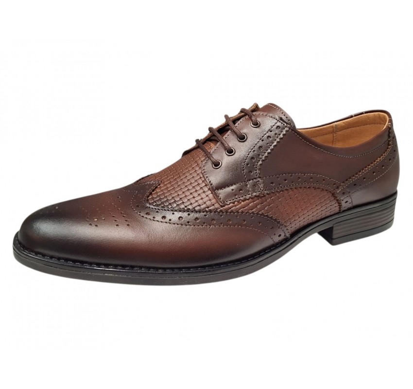 Pantofi eleganti barbati piele naturala Maro Cognac GKR826MC