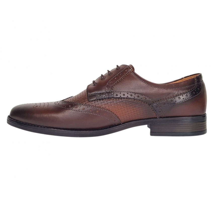 Pantofi eleganti barbati piele naturala Maro Cognac GKR826MC