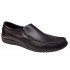 Pantofi barbati casual din piele naturala cu elastic Negru GKR82N