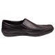 Pantofi barbati casual din piele naturala cu elastic Negru GKR82N