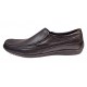 Pantofi barbati casual din piele naturala cu elastic Negru GKR82N