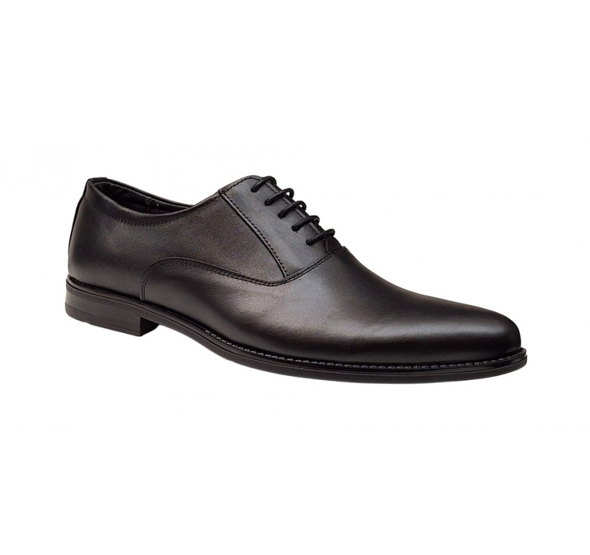 Pantofi barbati eleganti din piele naturala , Negru , Enzo - GKR84N