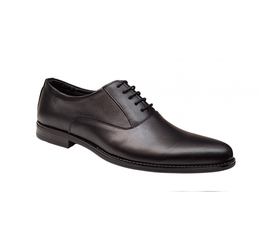 Pantofi barbati eleganti din piele naturala , Negru , Enzo - GKR84N