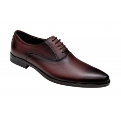 Pantofi barbati eleganti din piele naturala GKR84 Visiniu