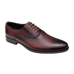 Pantofi barbati eleganti din piele naturala - Visiniu GKR84VIS