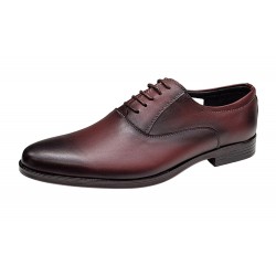 Pantofi barbati eleganti din piele naturala GKR84 Visiniu