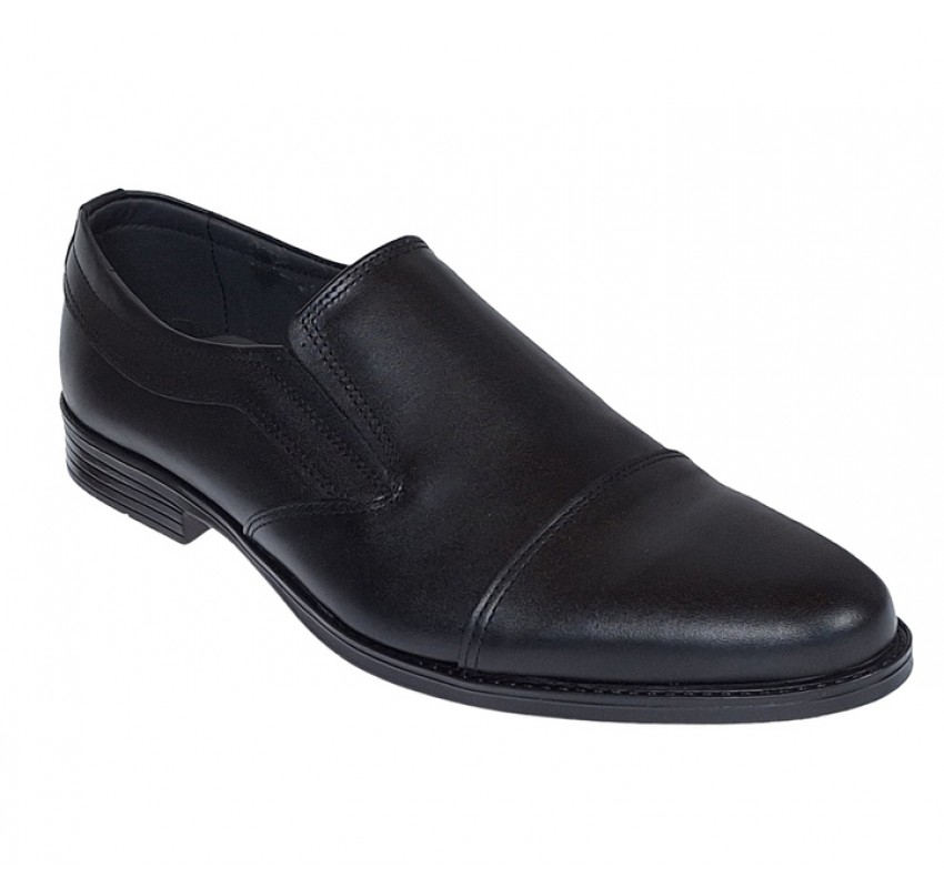 Pantofi barbati, eleganti, piele naturala, negru - GKR87N