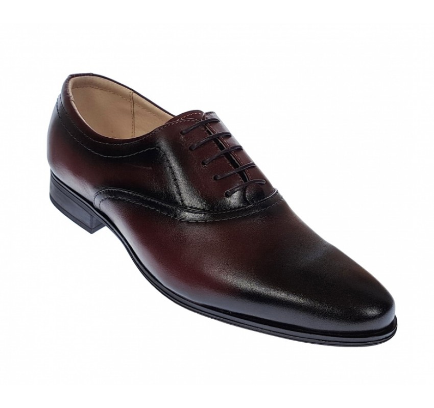 Pantofi eleganti din piele naturala, Bordeaux - 888VIS