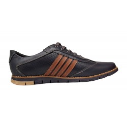 Pantofi barbati sport din piele naturala , Bleumarin, Maro - GKR92BLM Pantofi barbati sport din piele naturala , Bleumarin, Maro - GKR92BLM