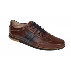 Pantofi barbati sport din piele naturala Maro - GKR92M Pantofi barbati sport din piele naturala Maro - GKR92M