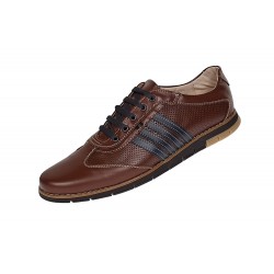 Pantofi barbati sport din piele naturala Maro - GKR92M Pantofi barbati sport din piele naturala Maro - GKR92M