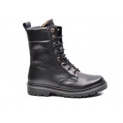 Bocanci barbati militari din piele naturala imblaniti Army Force K5 GKR955N