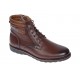 Ghete barbati casual din piele naturala cu siret si fermoar (imblanite) Corsa Maro GKR95M