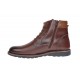 Ghete barbati casual din piele naturala cu siret si fermoar (imblanite) Corsa Maro GKR95M