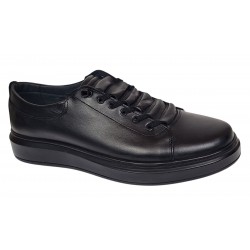 Pantofi barbati casual sport din piele naturala - inchidere elastica GKR96N
