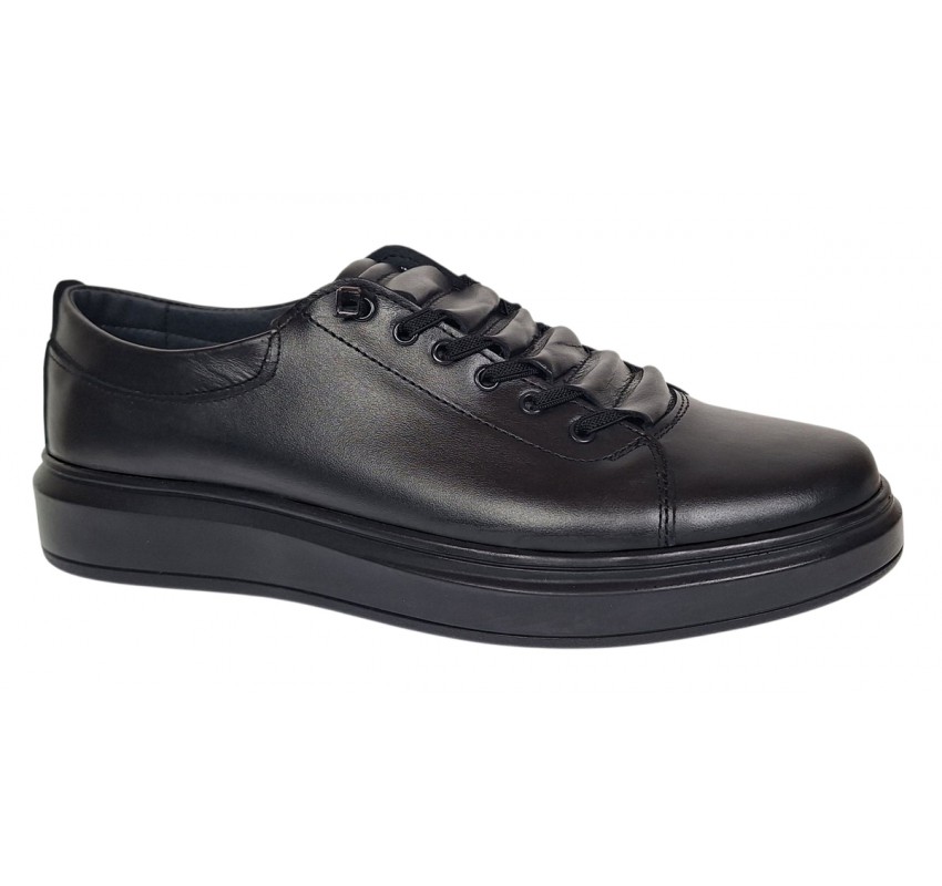 Pantofi barbati casual sport din piele naturala - inchidere elastica GKR96N