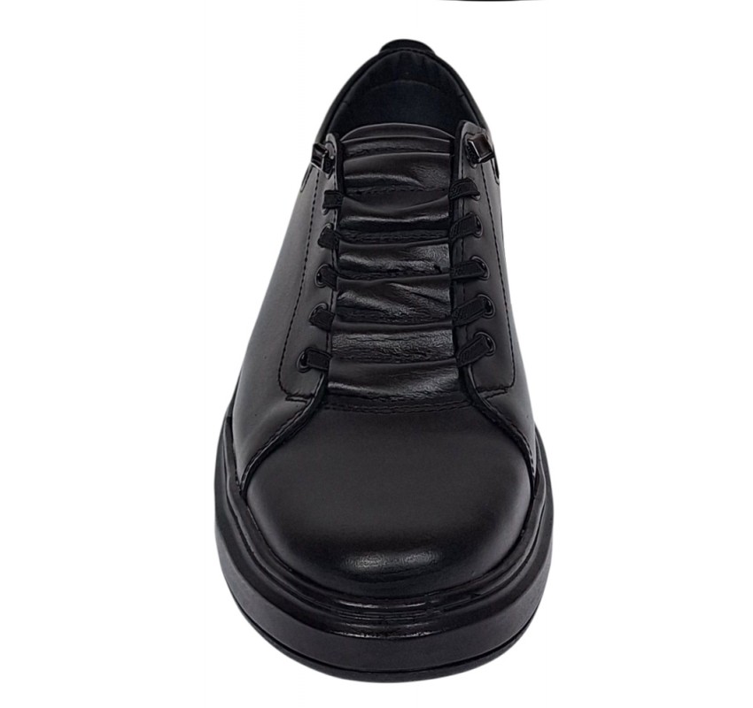 Pantofi barbati casual sport din piele naturala - inchidere elastica GKR96N
