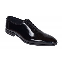 Pantofi eleganti barbati pentru evenimente, piele naturala lac negru – Eleganta si rafinament absolut GKR Top