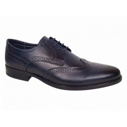 Pantofi barbati eleganti din piele naturala bleumarin GKR993BLM