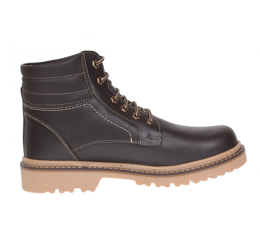 Bocanci barbati din piele naturala imblaniti model iarna Maro K9