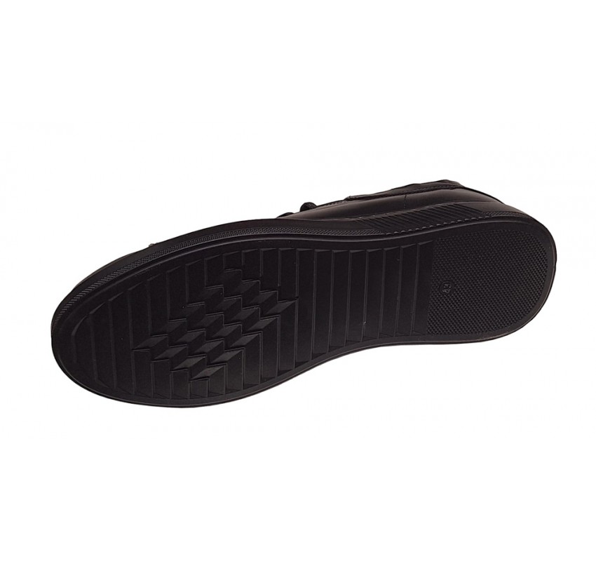 Pantofi casual barbati din piele naturala - Black Combat BKT2N