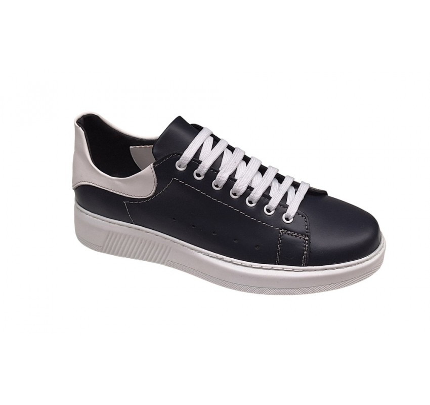 Pantofi barbati casual din piele naturala, Bleumarin - Alb, GKR-COMBAT-2N Pantofi barbati casual din piele naturala, Bleumarin - Alb, GKR-COMBAT-2N