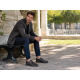 Pantofi barbati casual din piele naturala - Corsa Negru Siret