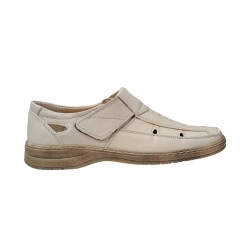 Pantofi de vara casual pentru barbati, perforati din piele naturala Bej Pantofi de vara casual pentru barbati, perforati din piele naturala Bej