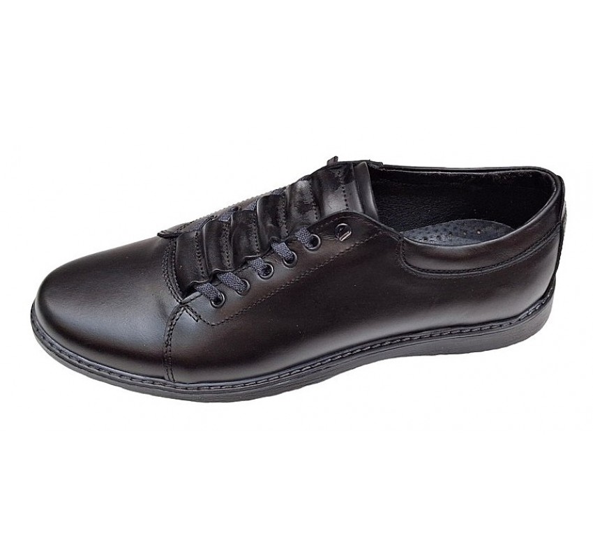 Pantofi barbati casual din piele naturala - Model Negru GKRSPORTN
