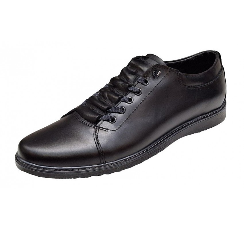 Pantofi barbati casual din piele naturala - Model Negru GKRSPORTN