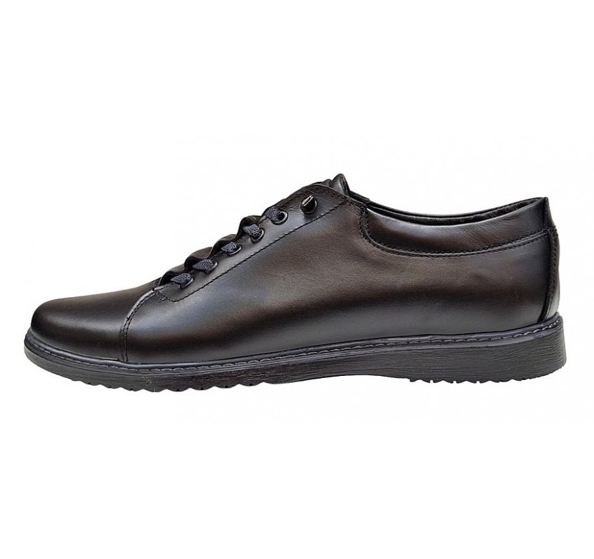 Pantofi barbati casual din piele naturala - Model Negru GKRSPORTN