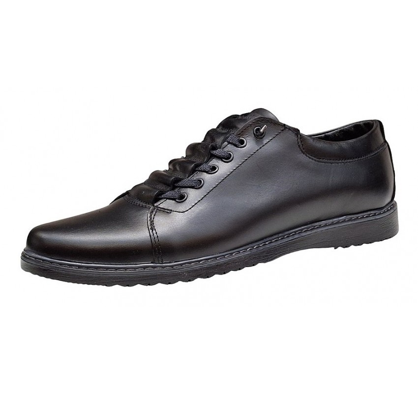 Pantofi barbati casual din piele naturala - Model Negru GKRSPORTN