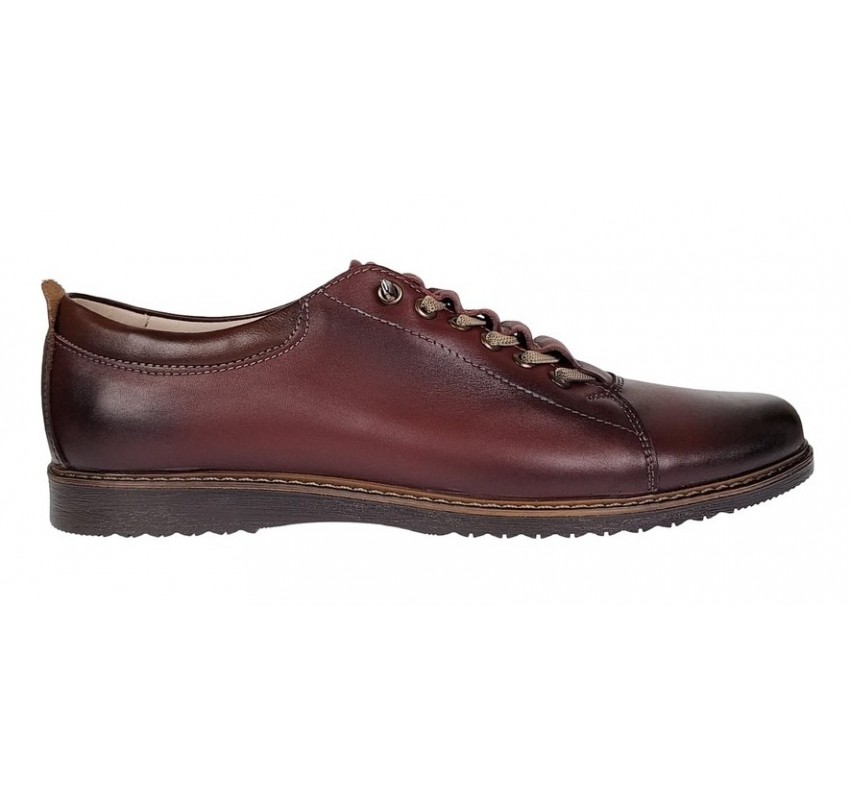 Pantofi barbati casual din piele naturala Bordeaux - GKRSPORTVIS
