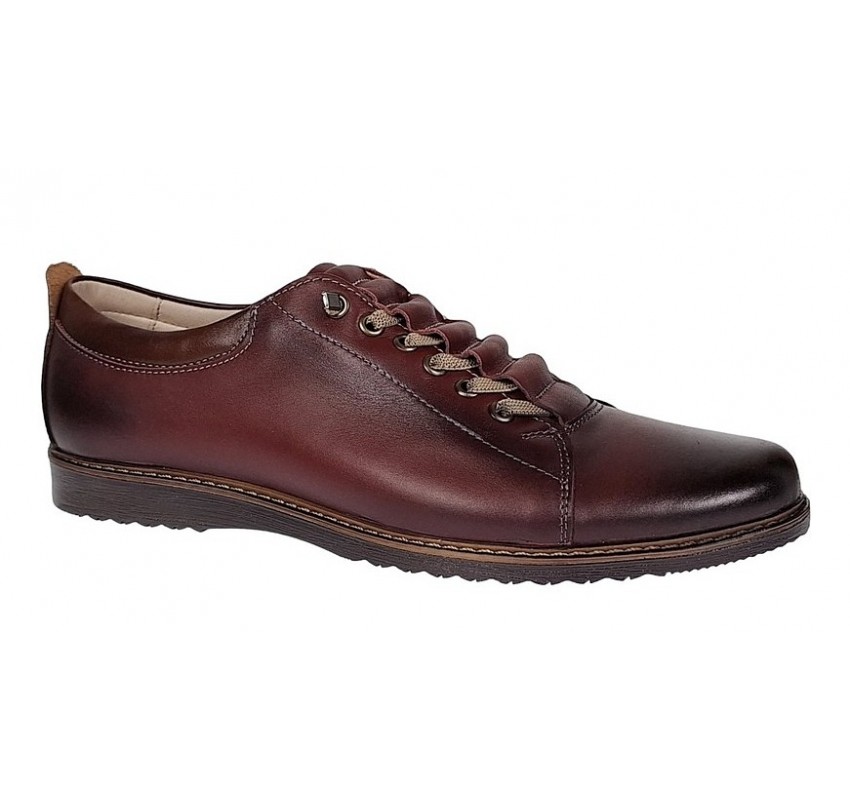 Pantofi barbati casual din piele naturala Bordeaux - GKRSPORTVIS