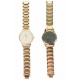 Ceas Dama casual, cu pietricele, GENEVA, auriu, quartz - GNVGOLD