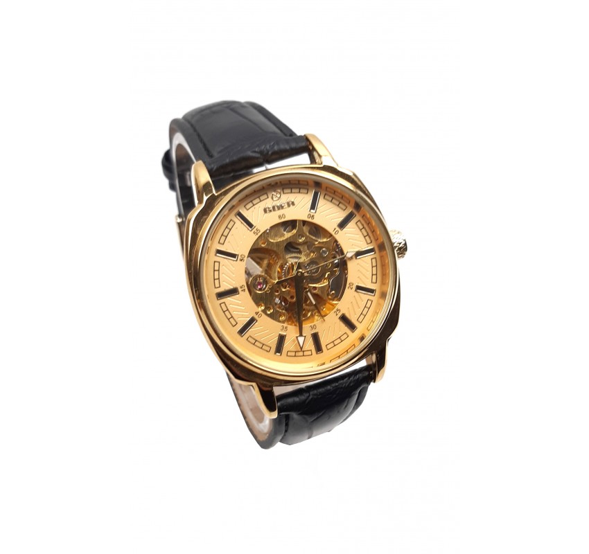 Ceas barbati automatic, business, elegant GOER GO143GOLD