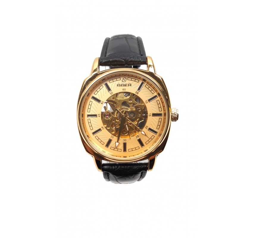 Ceas barbati automatic, business, elegant GOER GO143GOLD