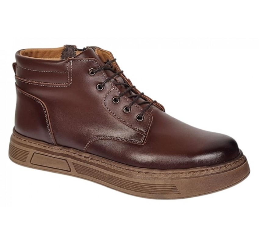 Ghete barbati casual imblanite din piele naturala Maro Gold GS123M