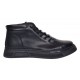 Ghete casual barbati model iarna din piele naturala cu fermoar  GS2021GN