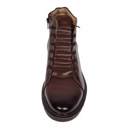 Ghete barbati casual din piele naturala imblanite model iarna Maro GS2021M