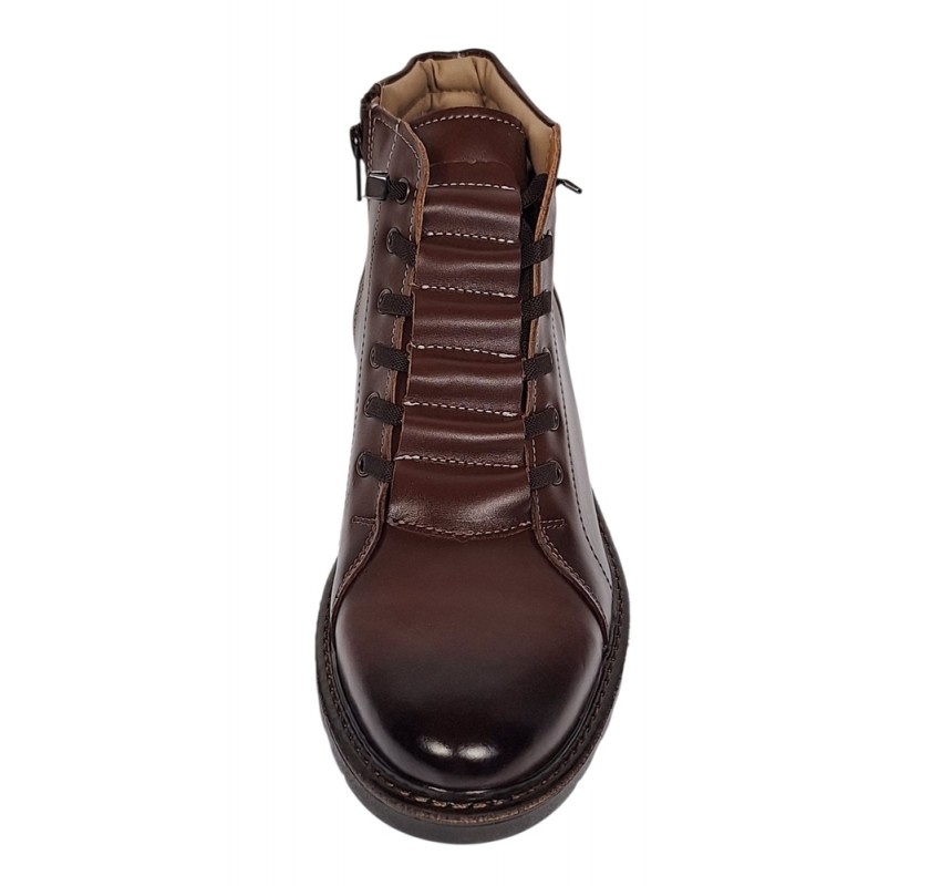 Ghete barbati casual din piele naturala imblanite model iarna Maro GS2021M