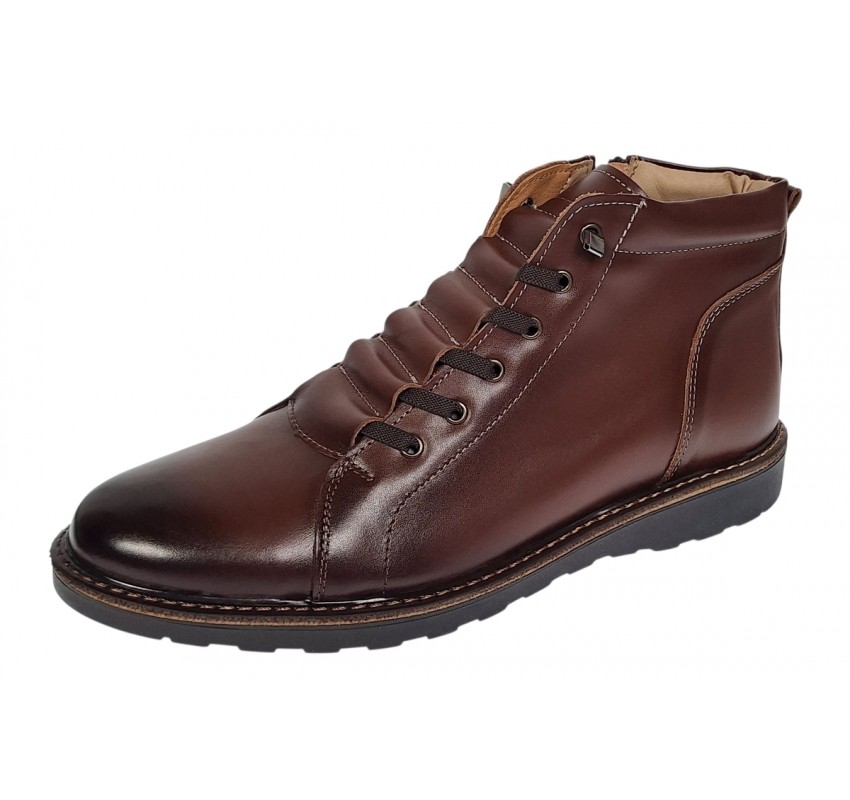 Ghete barbati casual din piele naturala imblanite Maro GS2021M