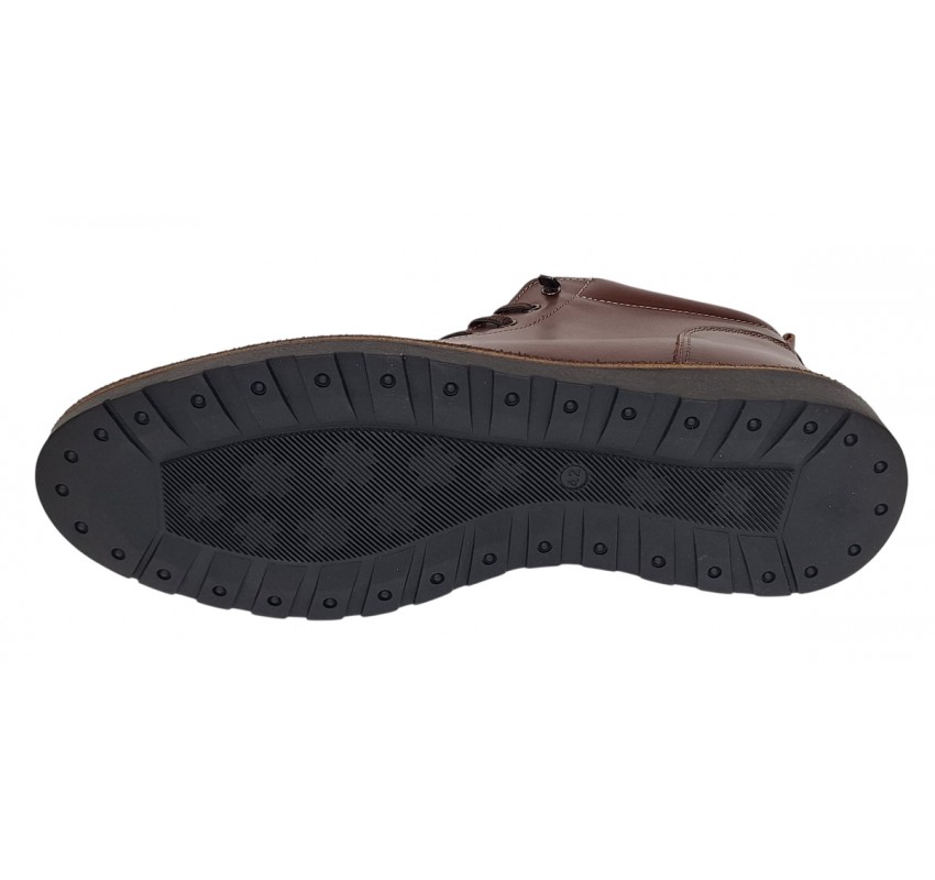 Ghete barbati casual din piele naturala imblanite model iarna Maro GS2021M