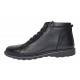 Ghete barbati casual din piele naturala imblanite Negre GS2021N