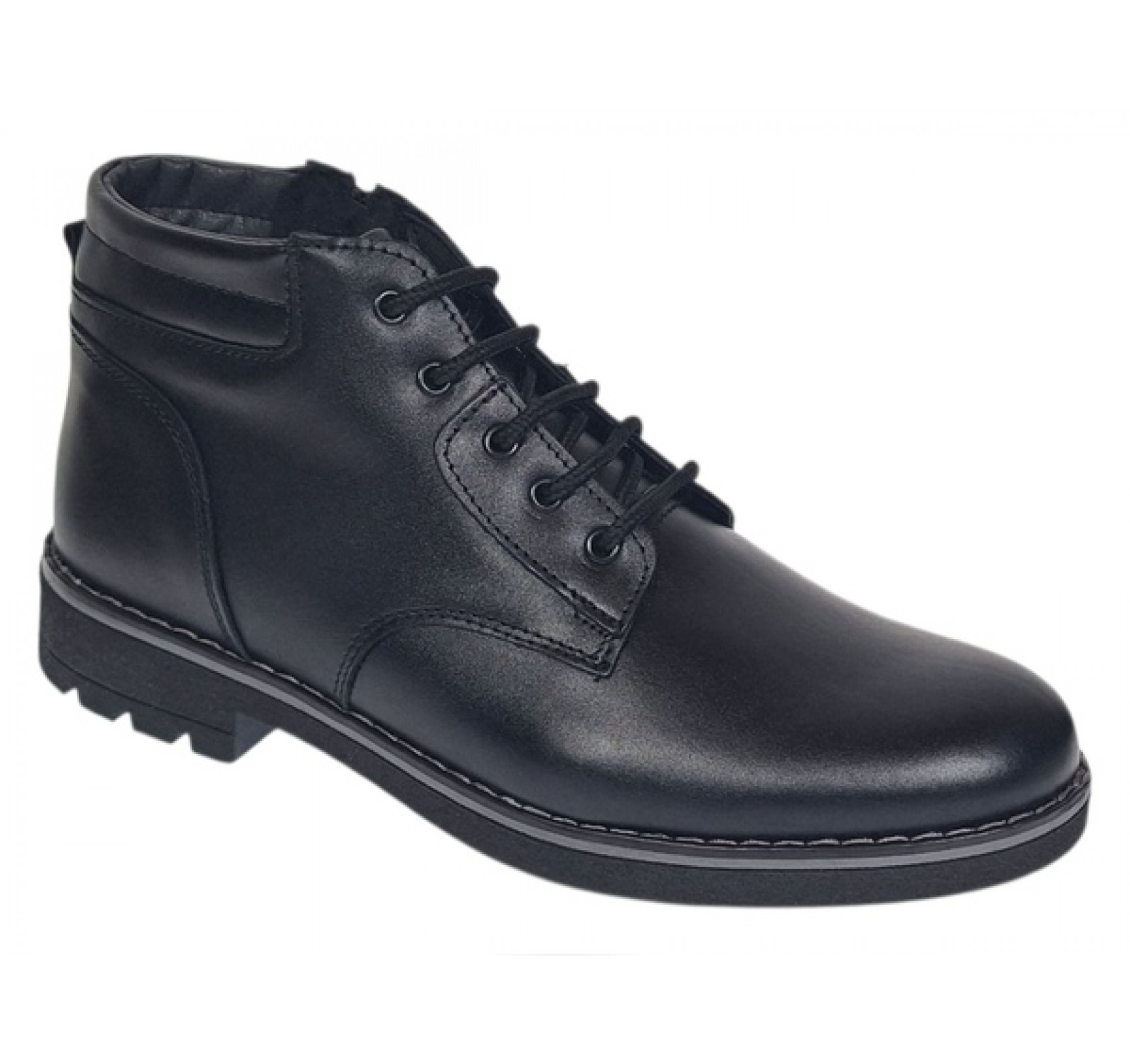 Ghete barbati din piele naturala cu fermoar (imblanite) GS23KTN ...