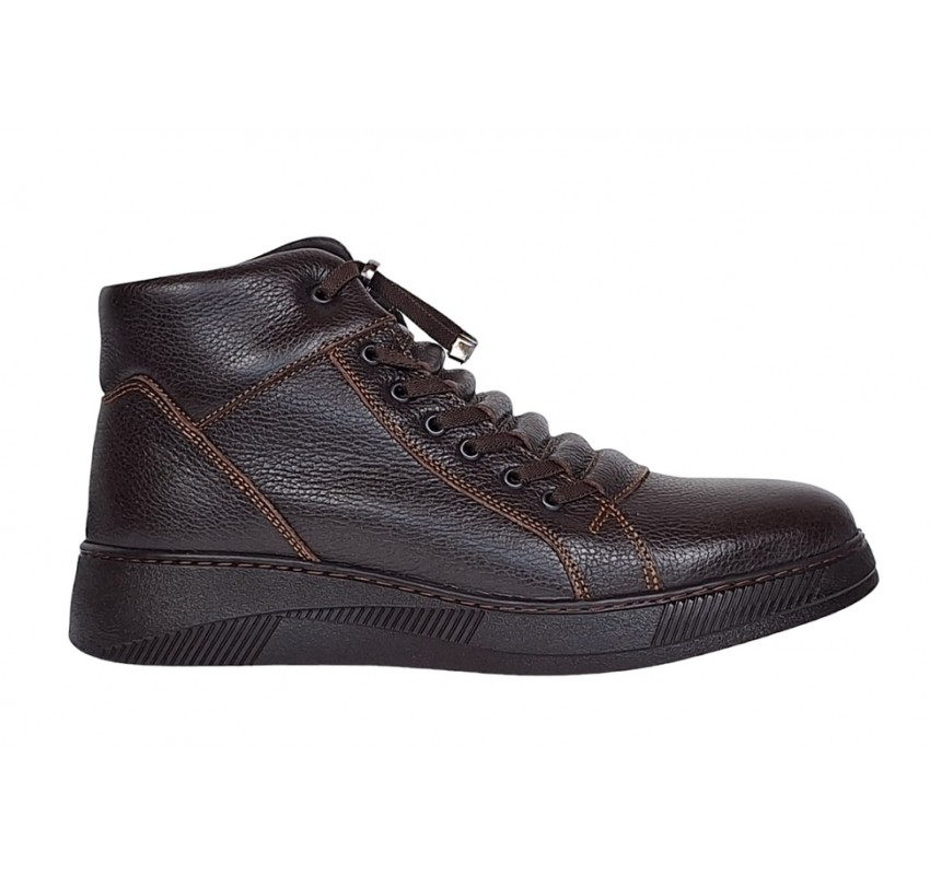 Ghete barbati casual din piele naturala, cu elastic, imblanite Maro GS414M Ghete barbati casual din piele naturala, cu elastic, imblanite Maro GS414M