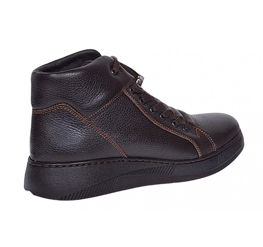 Ghete barbati casual din piele naturala, cu elastic, imblanite Maro GS414M Ghete barbati casual din piele naturala, cu elastic, imblanite Maro GS414M