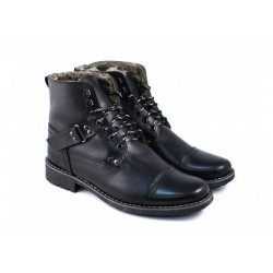 Ghete casual barbati din piele naturala imblanite - Model Nikolas GSBNOUN